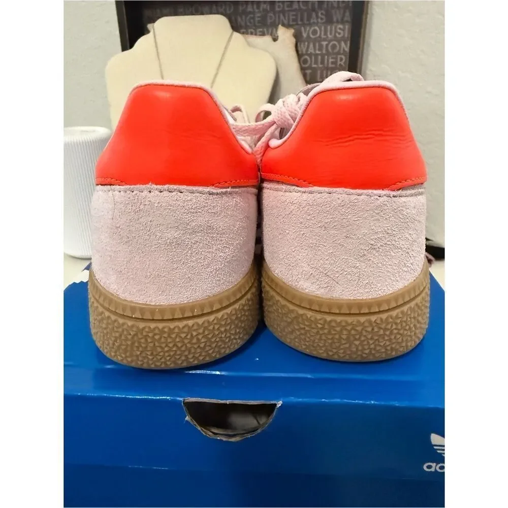 Adidas clear pink gum Handball Spezial suede sneakers NIB